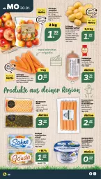Gazetka promocyjna Netto - Woche 5 - Gazetka - ważna od 04.02 do 04.02.2023 - strona 6 - produkty: beere, Berger, eis, frucht, fruchtjoghurt, heidelbeere, joghur, joghurt, kartoffel, kartoffeln, Käse, leberkäs, leberkäse, milch, möhren, radeberger, sac, Schal, Schale, Schmelzkäse, Speck, speisekartoffeln, speisemöhren, Ti, würstchen