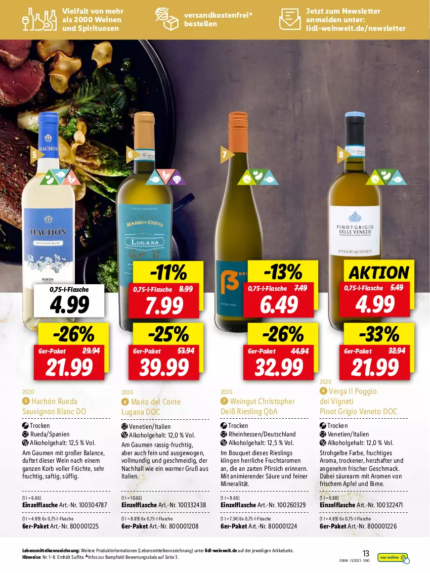 Aktueller Prospekt Lidl - Beste Weine für jeden Anlass - von 29.10 bis 30.11.2021 - strona 13