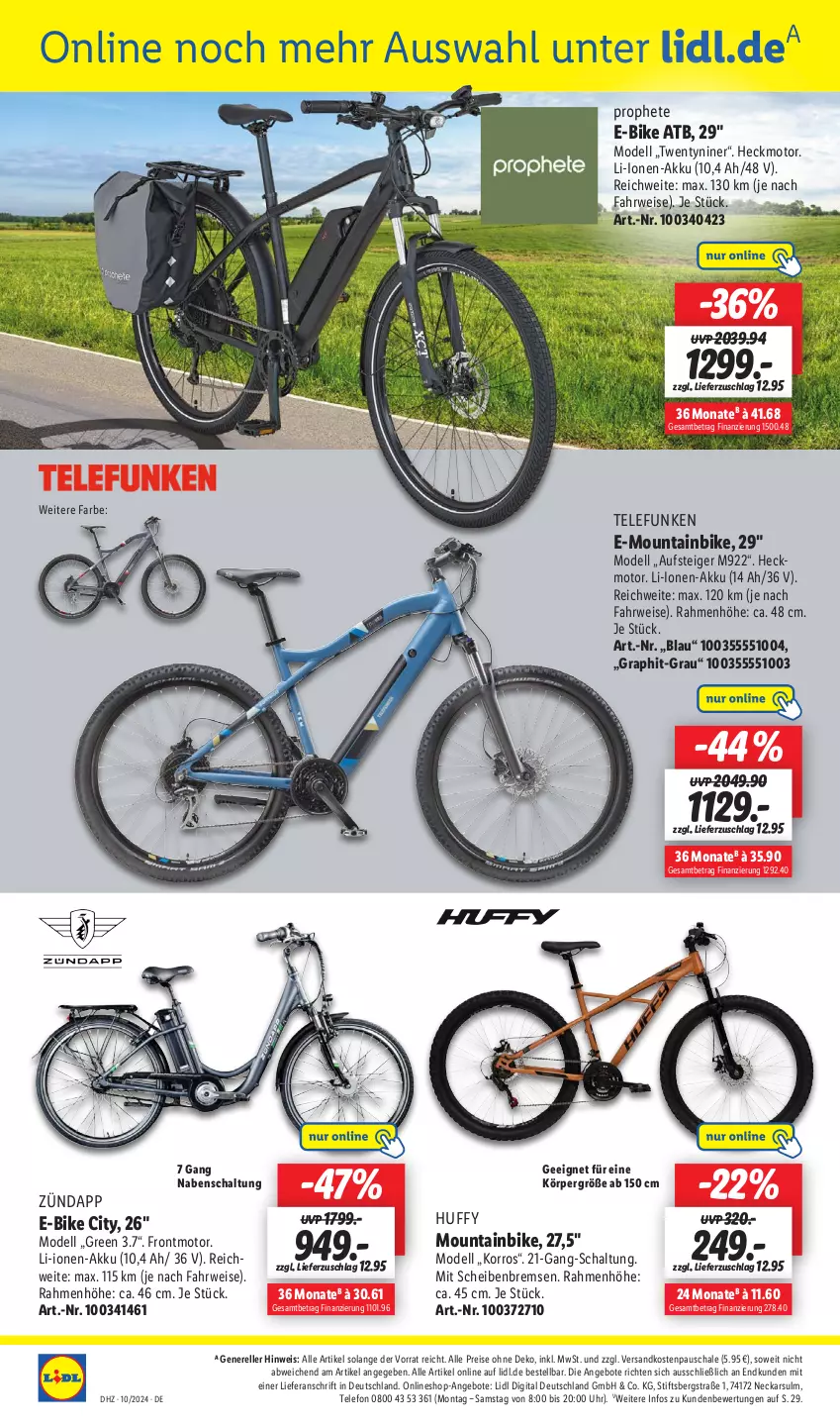 Aktueller Prospekt Lidl - Aktionsprospekt - von 04.03 bis 09.03.2024 - strona 28 - produkty: akku, angebot, angebote, dell, E-Bike, eis, elle, Mode, Mountainbike, ndk, prophete, reis, rel, rwe, Schal, Schale, telefon, telefunken, Ti, uhr