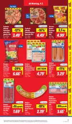 Gazetka promocyjna Lidl - Aktionsprospekt - Gazetka - ważna od 09.03 do 09.03.2024 - strona 15 - produkty: angebot, dovgan, dulano, Edelsalami, eis, fleisch, fleischwurst, Geflügel, Käse, kochschinken, leberkäs, leberkäse, margherita, Ofen, pelmeni, pizza, pommes, Pommes Frites, preisvorteil, pute, putenbrust, reis, Ria, salami, schinken, schnitten, steinofen, taschki, Ti, wiener, wiener würstchen, wurst, würstchen, ZTE