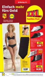 Gazetka promocyjna Lidl - Aktionsprospekt - Gazetka - ważna od 09.03 do 09.03.2024 - strona 18 - produkty: angebot, Bau, baumwolle, dell, eis, elle, esmara, livergy, Minislip, Mode, ndk, reis, Ria, Schal, Schale, slip, slips, sneaker, sneakersocken, socken, Ti, wolle, ZTE