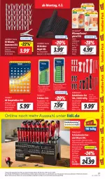 Gazetka promocyjna Lidl - Aktionsprospekt - Gazetka - ważna od 09.03 do 09.03.2024 - strona 21 - produkty: akku, batterie, Bitset, bügel, eis, elle, Klammern, kleid, kleider, kleiderbügel, lamm, NiMH-Akkus, Parkside, Persona, pflaster, preisvorteil, reis, Ria, schrauben, Schraubendreher, Ti, tisch, ZTE