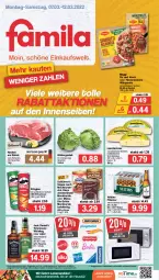 Gazetka promocyjna Famila - Prospekte - Gazetka - ważna od 19.03 do 19.03.2022 - strona 1 - produkty: ammerländer, angebot, angebote, aust, beutel, eis, eisbergsalat, elle, flasche, holländischer schnittkäse, jack daniel, Käse, küche, lebensmittel, leerdammer, likör, maggi, maggi fix, meica, merl, mikrowelle, pils, pilsener, pringles, ring, salat, schnittkäse, schwein, spielwaren, suppe, tennessee whiskey, Ti, veltins, veltins pilsener, wein, whiskey