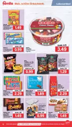 Gazetka promocyjna Famila - Prospekte - Gazetka - ważna od 19.03 do 19.03.2022 - strona 18 - produkty: beutel, chips, daim, dip, discount, eis, erbsen, Funny Frisch, hanuta, haribo, kichererbsen, Kichererbsen Chips, Kinder, kitkat, lebensmittel, linsen, lion, mentos, pralinen, regal, reis, ritter, ritter sport, schoko, schokolade, Sport, Spritzgebäck, storck, Ti, tortilla, tortillas