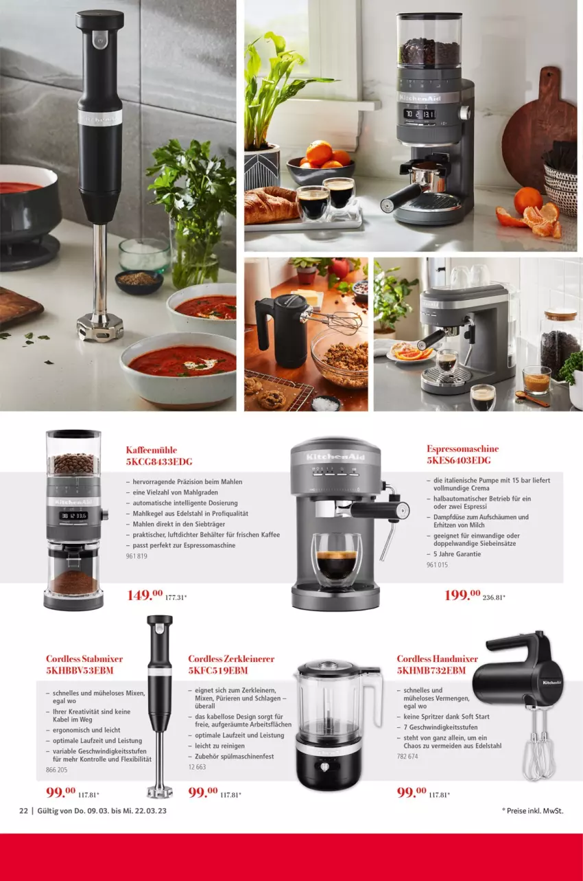 Aktueller Prospekt Selgros - Kochen - von 09.03 bis 22.03.2023 - strona 22 - produkty: auto, Bau, Behälter, edelstahl, eis, elle, ente, espresso, Intel, kaffee, leine, LG, milch, reis, Ria, spülmaschinen, Ti, tisch