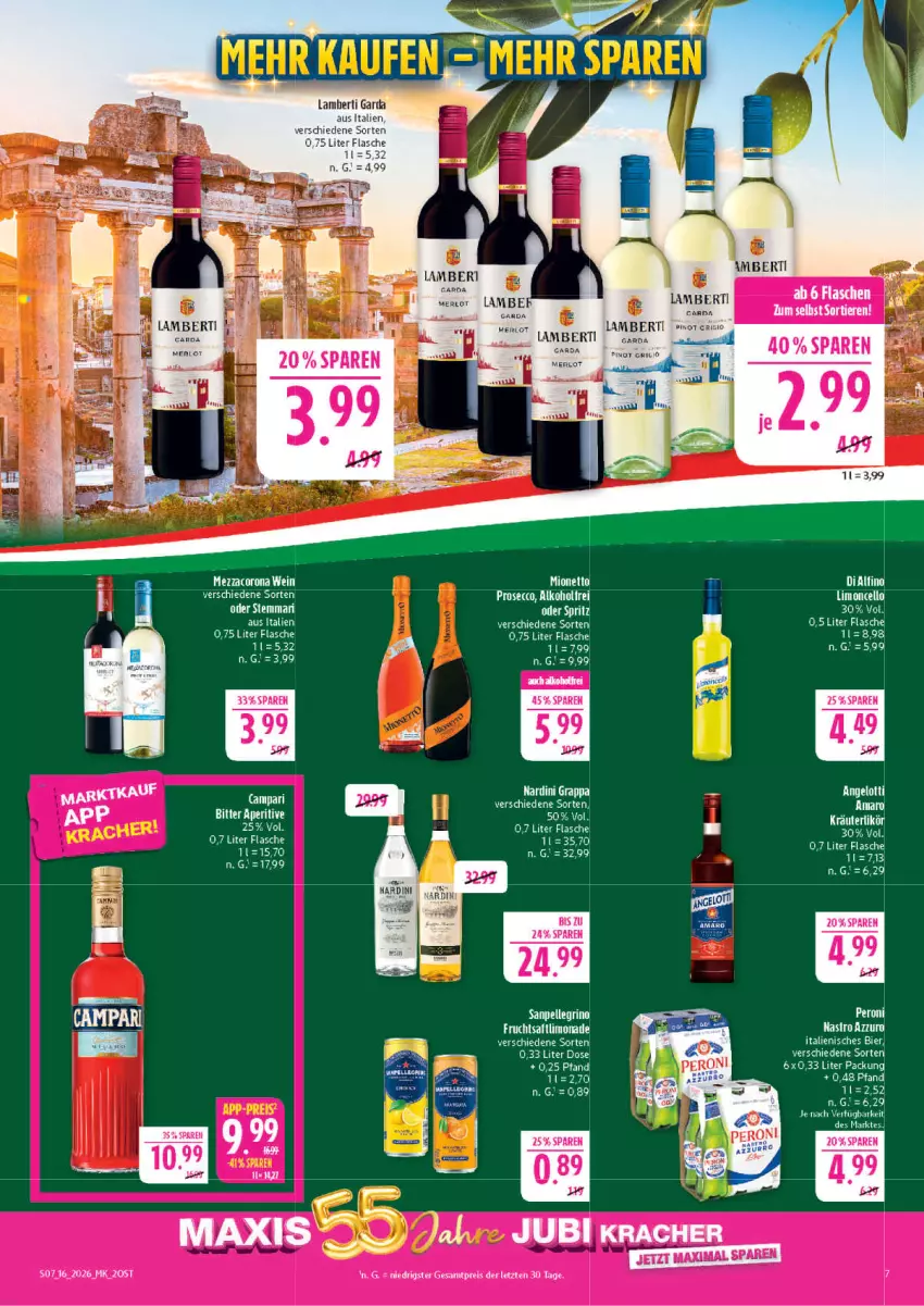 Aktueller Prospekt Marktkauf - Prospekt - von 12.04 bis 18.04.2026 - strona 7 - produkty: alkohol, amaro, Amber, bier, flasche, merl, merlot, Ti