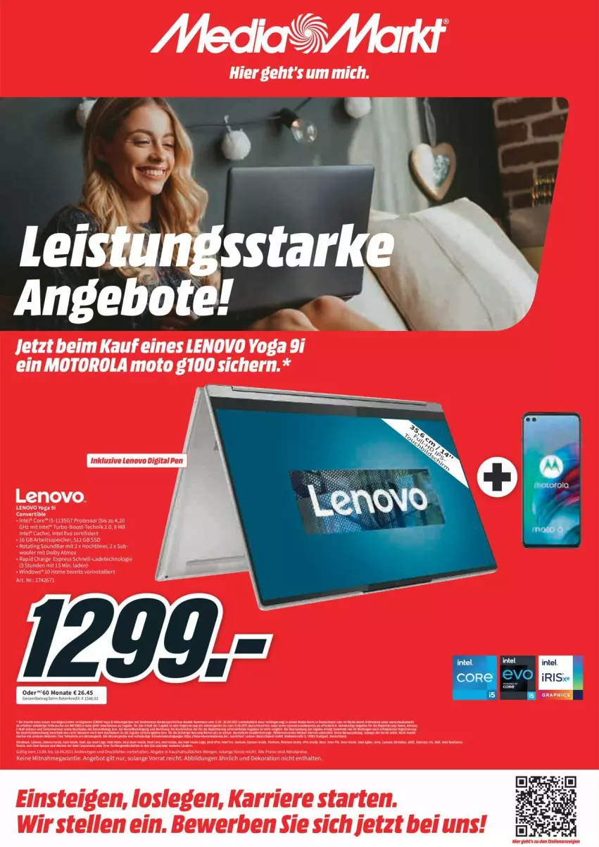 Aktueller Prospekt Media Markt - Prospekte - von 13.09 bis 19.09.2021 - strona 1