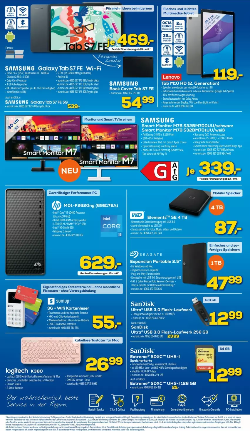 Aktueller Prospekt Euronics - Prospekte - von 06.07 bis 13.07.2022 - strona 4 - produkty: ente, monitor, smart tv, tablet, Ti