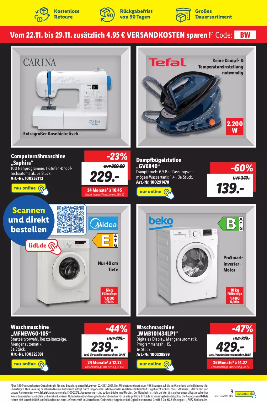 Aktueller Prospekt Lidl - Black Week Deals - von 22.11 bis 27.11.2021 - strona 9