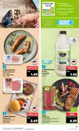 Gazetka promocyjna Kaufland - Gazetka - ważna od 22.02 do 22.02.2023 - strona 13 - produkty: angebot, angebote, auer, bio, braten, bratwurst, burger, eis, fleisch, grobe bratwurst, hamburger, hüftsteak, landmilch, LG, milch, rind, schwein, schweine, schweinefleisch, steak, Ti, tisch, wein, weine, wurst