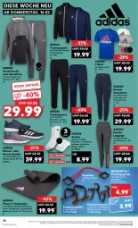 Gazetka promocyjna Kaufland - Gazetka - ważna od 22.02 do 22.02.2023 - strona 28 - produkty: Adidas, angebot, angebote, Bau, baumwolle, eis, gin, hose, Hylo, Jacke, leggings, Liege, Rauch, Ria, schuhe, shirt, sneaker, sneakersocken, socken, Sweathose, T-Shirt, Ti, Trainingshose, wolle, Yo, ZTE