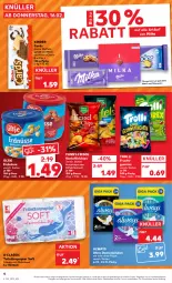 Gazetka promocyjna Kaufland - Gazetka - ważna od 22.02 do 22.02.2023 - strona 4 - produkty: Alwa, Always, angebot, beutel, binden, chips, creme, Damenbinden, erdnüsse, frucht, fruchtgummi, fruchtgummis, funny-frisch, kakao, kartoffel, kartoffelchips, Kinder, milch, milka, natur, papier, rel, Ti, toilettenpapier, trolli, trolli fruchtgummi, ültje, ültje erdnüsse, waffeln, ZTE