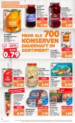 Gazetka promocyjna Kaufland - Gazetka - ważna od 22.02 do 22.02.2023 - strona 8 - produkty: angebot, auer, basilikum, beere, beeren, bohne, bohnen, champignon, champignons, chili, filet, filets, fisch, hawesta, heidelbeere, heidelbeeren, hering, Herings, heringsfilets, kirsch, kirsche, kirschen, Konserven, Makrele, Makrelenfilets, mandarin-orangen, orange, orangen, rel, Ria, ring, salat, sauce, sauerkirschen, soja, thunfisch, Ti, tomate, tomaten, tomatenmark, tomatensauce, Waldheidelbeeren, ZTE, zucker