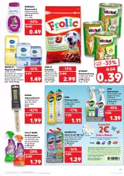 Gazetka promocyjna Kaufland - Gazetka - ważna od 23.03 do 23.03.2022 - strona 27 - produkty: aktionspreis, angebot, angebote, Bad, binden, Brei, bürste, Cillit, cillit bang, citrus, coupon, domestos, eis, Fettlöser, frolic, gelee, gin, Heu, hundenahrung, katzenmilch, katzennahrung, kitekat, kraft, küche, milch, reiniger, reis, rind, saft, scheuermilch, sofortrabatt, Soße, Ti, wc-gel, whiskas