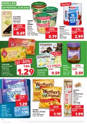 Gazetka promocyjna Kaufland - Gazetka - ważna od 23.03 do 23.03.2022 - strona 38 - produkty: angebot, Becher, beutel, creme, eis, gin, giotto, haselnuss, Haselnusscreme, kartoffel, Kinder, kinder riegel, kirsch, knorr, Kugel, milch, milka, nuss, ohne palmöl, pasta, pfanni, reis, riegel, schogetten, schoko, schokolade, snack, storck, tee, teekanne, tender, Ti, vollmilch, werther's, ZTE