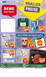 Gazetka promocyjna Rewe - Diese Woche im Angebot! - Gazetka - ważna od 25.06 do 25.06.2022 - strona 1 - produkty: alpro, angebot, angebote, bio, bitburger, braten, burger, champignon, champignons, drink, eis, energy drink, fleisch, hackfleisch, hafer, Haferdrink, Heu, joghur, joghurt, red bull, reis, rind, rindfleisch, rum, Schal, Schale, Schwartau, schwein, schweine, soya, Ti, wein, weine