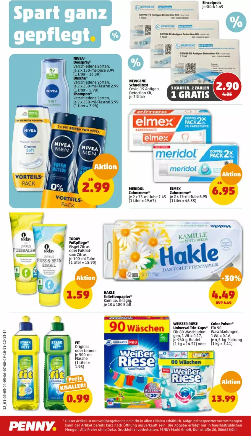 Aktueller Prospekt Penny - Prospekte - von 19.06 bis 24.06.2023 - strona 12 - produkty: beutel, Cap, creme, deo, deospray, dusche, eis, elmex, erde, flasche, gin, hakle, hakle toilettenpapier, Kamill, kamille, LG, meridol, papier, reis, Ti, toilettenpapier, Weisser Riese, zahncreme, ZTE