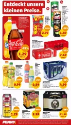 Gazetka promocyjna Penny - Prospekte - Gazetka - ważna od 24.06 do 24.06.2023 - strona 10 - produkty: adelholzener, Alwa, Astra, beutel, bier, chips, coca-cola, cola, desperados, eis, flasche, flaschen-kasten, franziskaner, gerolsteine, gerolsteiner, Holz, limo, lorenz, mineralwasser, pet-flasche, pringles, ring, sour cream, Sport, steiner, Ti, wasser, weissbier, zucker