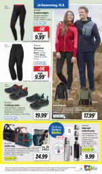 Gazetka promocyjna Lidl - Aktionsprospekt - Gazetka - ważna od 16.09 do 16.09.2023 - strona 39 - produkty: Becher, decke, Deckel, decksohle, edelstahl, eis, flasche, hose, isolierflasche, Jacke, reis, Ria, schuhe, schultergurt, Ti, Trekkingschuh, Trekkingschuhe, trinkbecher, wasser, weck, ZTE