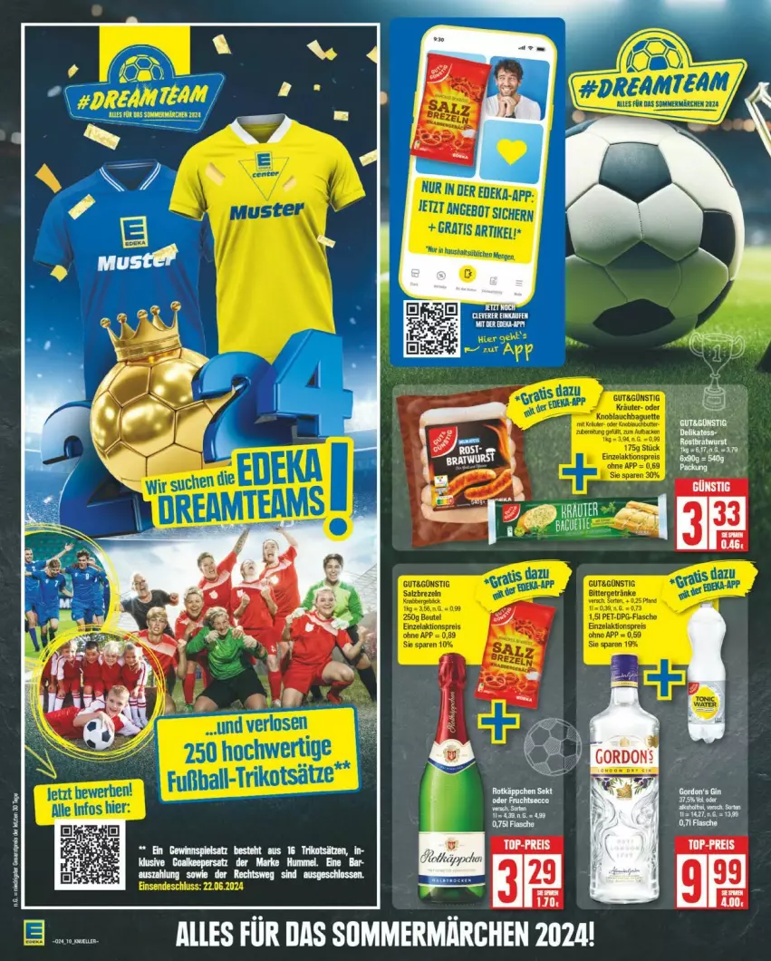 Aktueller Prospekt Edeka - Prospekte - von 10.06 bis 15.06.2024 - strona 10 - produkty: ball, Fußball, Trikot