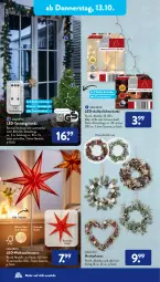 Gazetka promocyjna AldiSud - IN ZWEI WOCHEN - Gazetka - ważna od 15.10 do 15.10.2022 - strona 12 - produkty: aldi, Außenlichterkette, casa deco, dell, Draht, elle, fernbedienung, Girlande, Kette, Kranz, leds, lichterkette, Mode, papier, Tannengirlande, Ti, timer, Weihnachtsstern