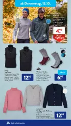 Gazetka promocyjna AldiSud - IN ZWEI WOCHEN - Gazetka - ważna od 15.10 do 15.10.2022 - strona 14 - produkty: aldi, Cardigan, dell, eis, elle, Mode, Pullover, reis, Ria, socken, Ti, Weste, wolle