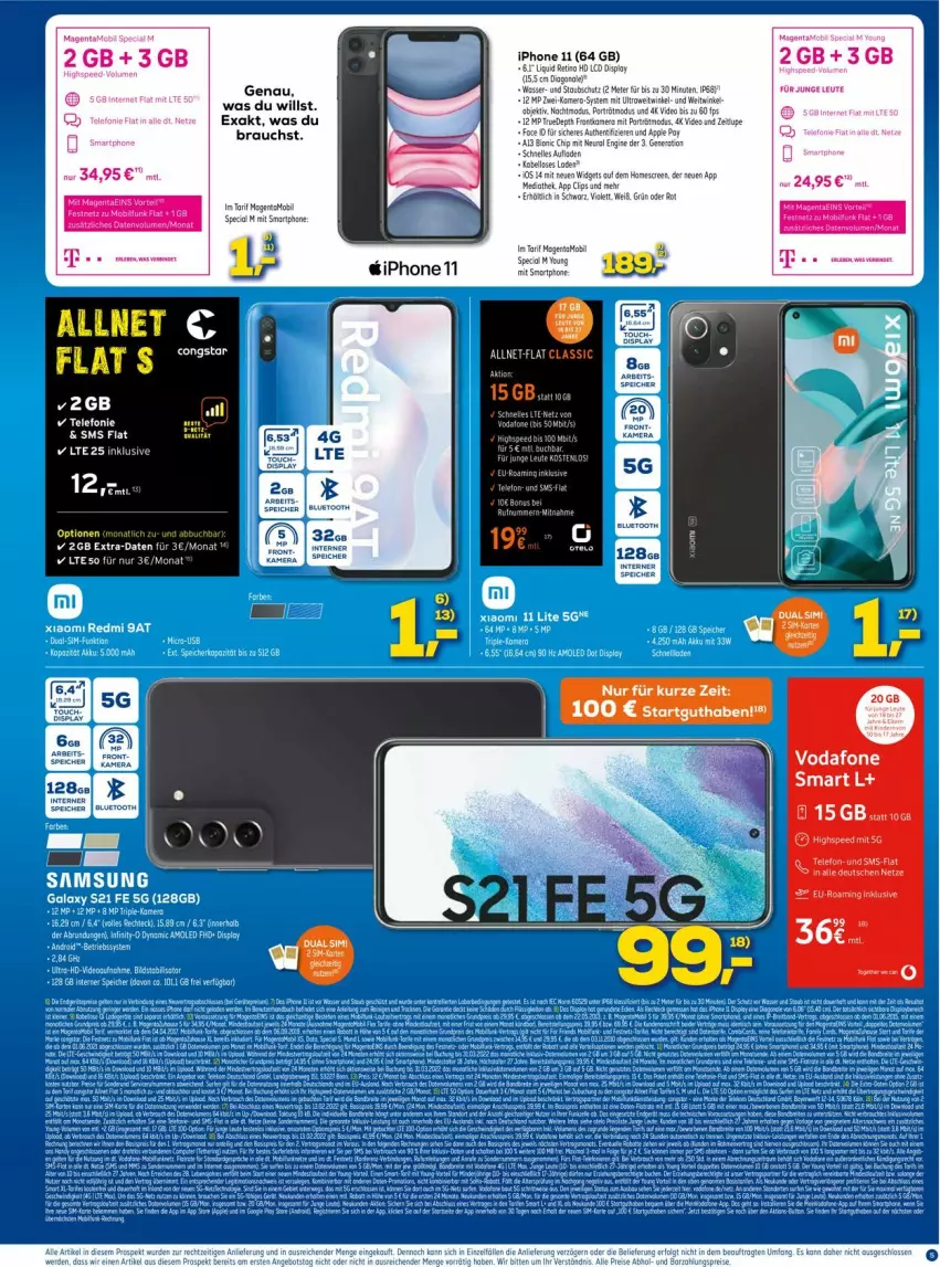 Aktueller Prospekt Euronics - Prospekte - von 26.01 bis 02.02.2022 - strona 5 - produkty: iphone, iphone 11, Rauch, smartphone, Ti, vodafone