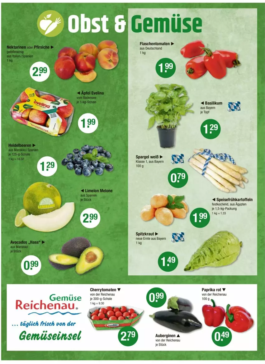Aktueller Prospekt Vmarkt - Prospekte - von 05.06 bis 11.06.2025 - strona 4 - produkty: aubergine, auberginen, basilikum, cherrytomaten, eis, flasche, Frühkartoffeln, gin, kartoffel, kartoffeln, Kraut, paprika, paprika rot, Schal, Schale, spargel, speisefrühkartoffeln, tomate, tomaten, topf