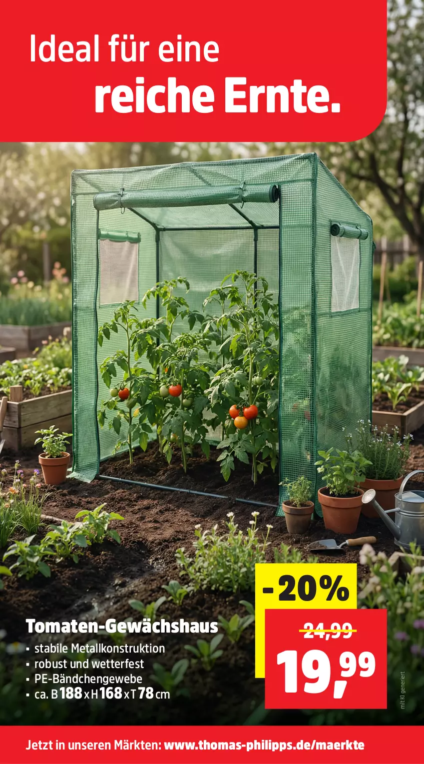 Aktueller Prospekt Thomas Philipps - von 13.04 bis 18.04.2026 - strona 3 - produkty: Gewächshaus, Ti, tomate, tomaten