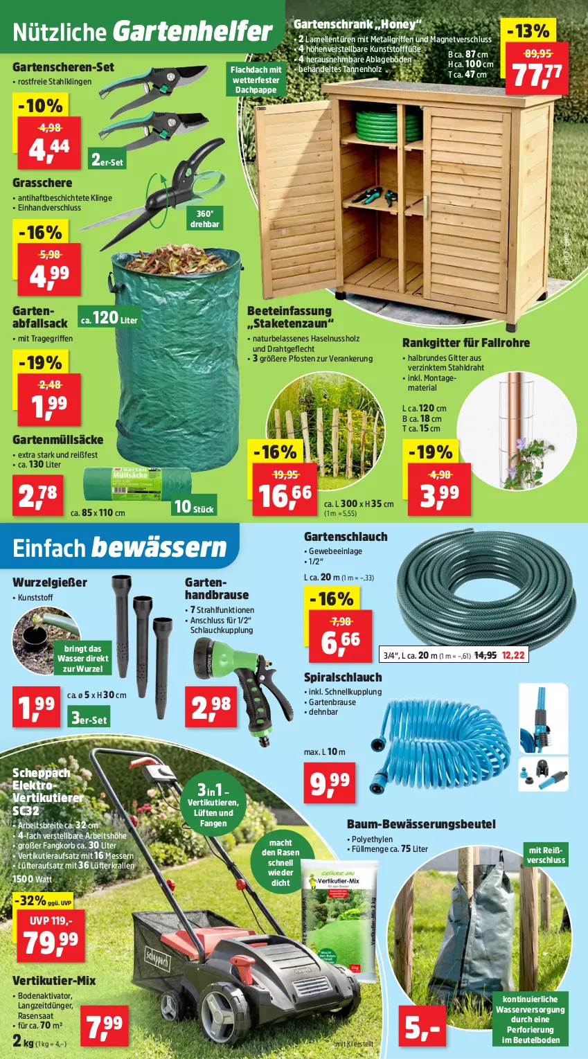 Aktueller Prospekt Thomas Philipps - von 13.04 bis 18.04.2026 - strona 8 - produkty: Bau, beutel, brause, Brei, Draht, dünger, Elektro, elle, Garten, Gartenbrause, Gartenschere, gartenschlauch, Grasschere, handbrause, haselnuss, Holz, HP, korb, LG, mac, messer, natur, nuss, rasen, Ria, ring, sac, Schere, schlauch, Schrank, staketenzaun, Ti, Tiere, tragegriff, wasser