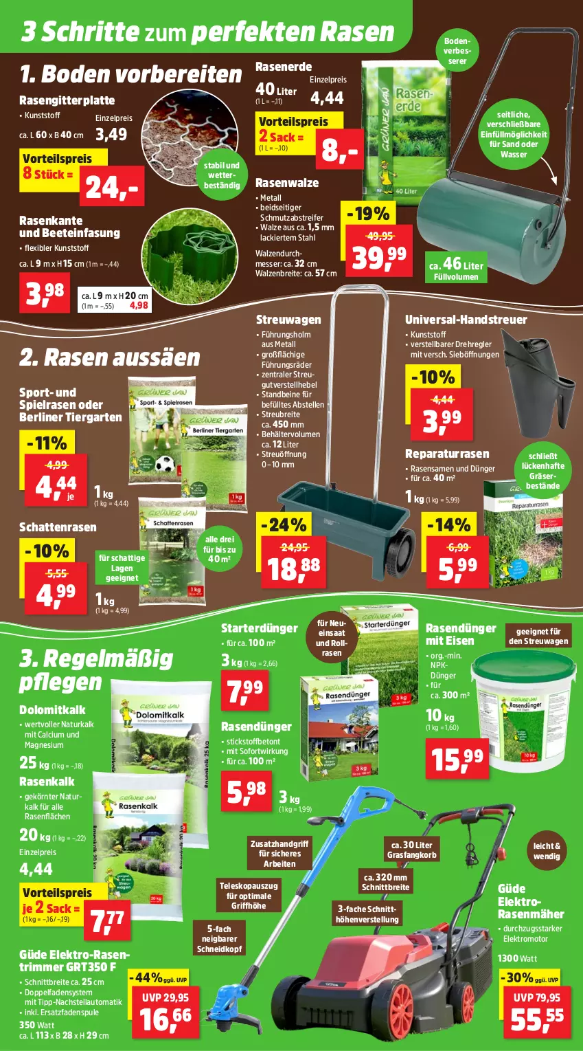 Aktueller Prospekt Thomas Philipps - von 13.04 bis 18.04.2026 - strona 9 - produkty: auto, Behälter, berliner, Brei, Calcium, dünger, eis, Elektro, elle, erde, Garten, korb, lack, latte, magnesium, messer, natur, rasen, rasendünger, Rasenerde, rasenmäher, rasensamen, rasentrimmer, reis, Rollrasen, sac, senf, Sport, Teleskop, Ti, vorteilspreis, wasser