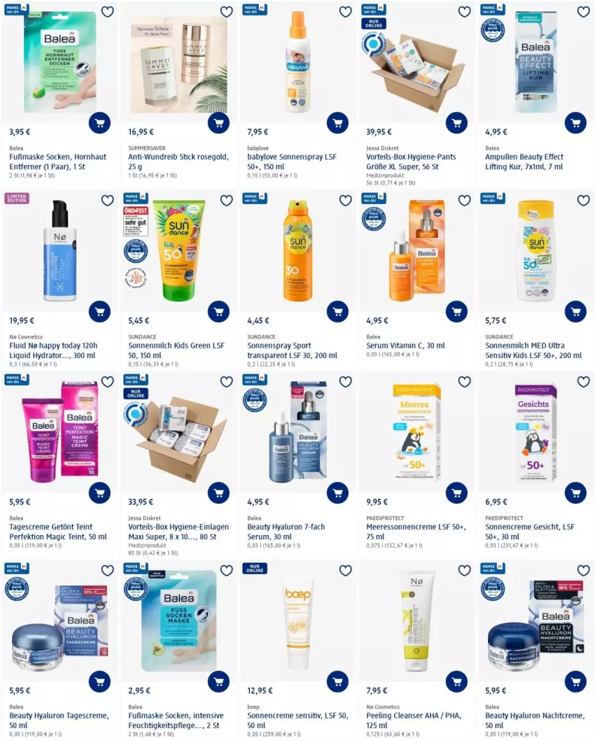 Aktueller Prospekt Dm Drogerie - Prospekte - von 30.06 bis 06.07.2022 - strona 3 - produkty: Babylove, creme, dip, Effect, eier, feuchtigkeitspflege, hyaluron, Hygiene-Pants, Maske, medizinprodukt, milch, nachtcreme, Pants, Peeling, rum, Serum, socken, sonnencreme, sonnenmilch, sonnenspray, Sport, tagescreme, Ti, vita, Vitamin C