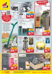 Gazetka promocyjna Netto Marken-Discount - Filial-Angebote - Gazetka - ważna od 28.05 do 28.05.2022 - strona 26 - produkty: batterie, beutel, Blüte, bürste, bürsten, edelstahl, eis, Garten, gin, henkel, kaffee, kirsch, Kraut, led-licht, leds, leine, Leuchte, leuchten, natur, ndk, Rauch, reiniger, reis, Schal, Schale, schenkel, Sport, Ti, timer, wasser