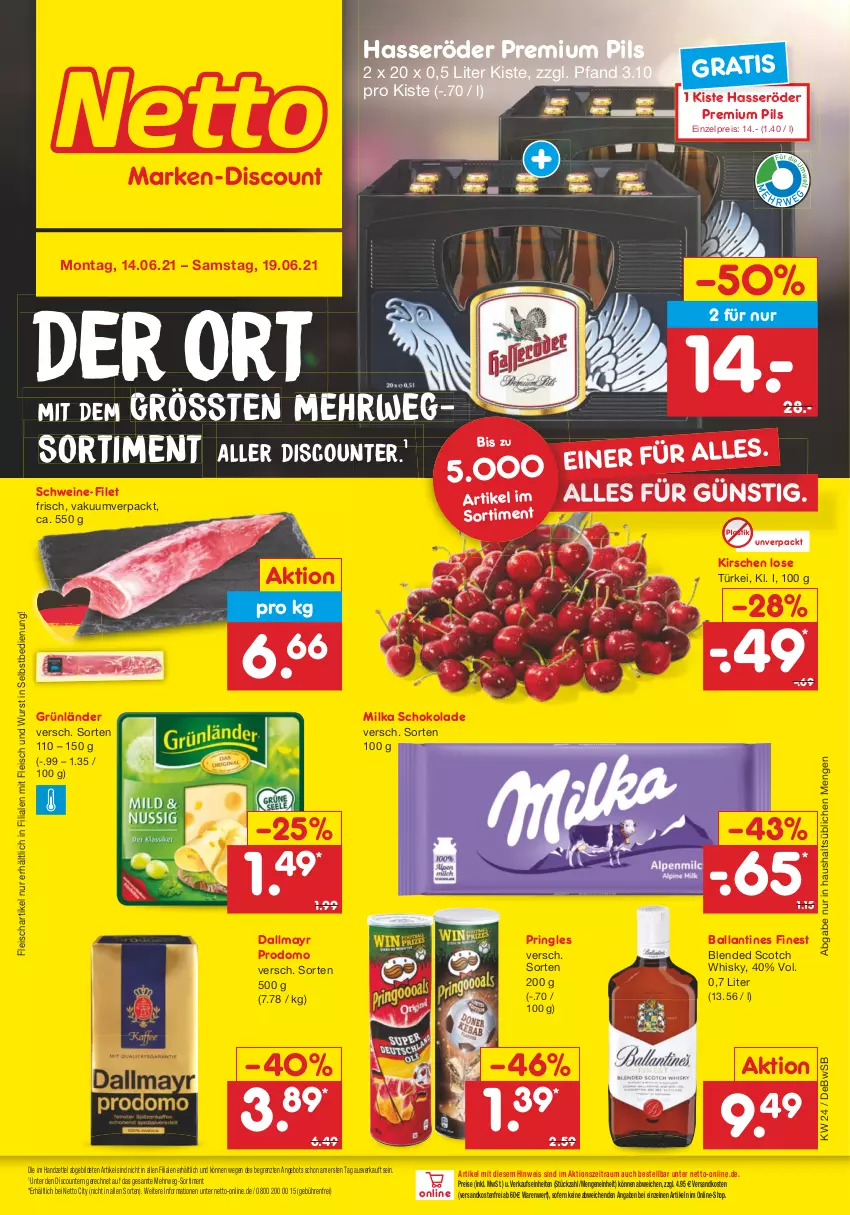 Aktueller Prospekt Netto Marken-Discount - Filial Angebote - von 14.06 bis 19.06.2021 - strona 1