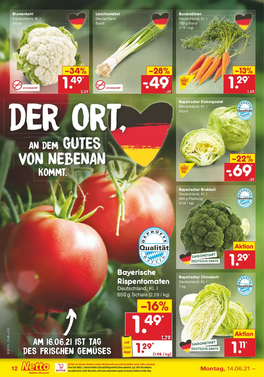 Aktueller Prospekt Netto Marken-Discount - Filial Angebote - von 14.06 bis 19.06.2021 - strona 12