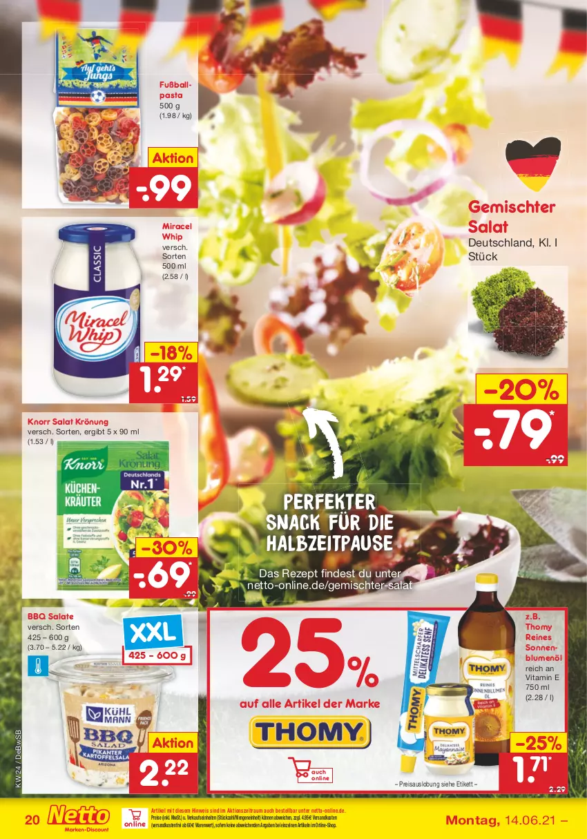 Aktueller Prospekt Netto Marken-Discount - Filial Angebote - von 14.06 bis 19.06.2021 - strona 20