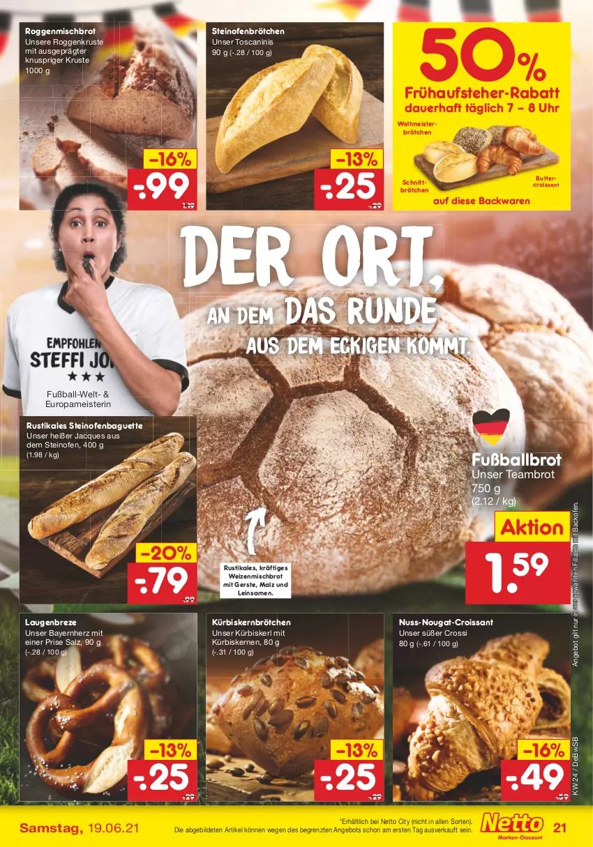 Aktueller Prospekt Netto Marken-Discount - Filial Angebote - von 14.06 bis 19.06.2021 - strona 21