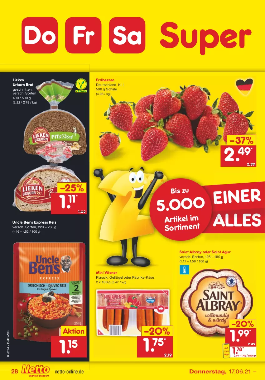 Aktueller Prospekt Netto Marken-Discount - Filial Angebote - von 14.06 bis 19.06.2021 - strona 28