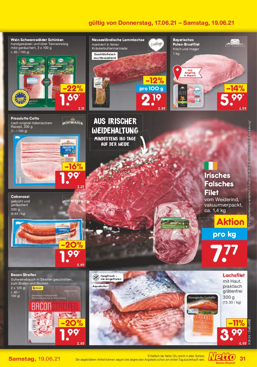 Aktueller Prospekt Netto Marken-Discount - Filial Angebote - von 14.06 bis 19.06.2021 - strona 31