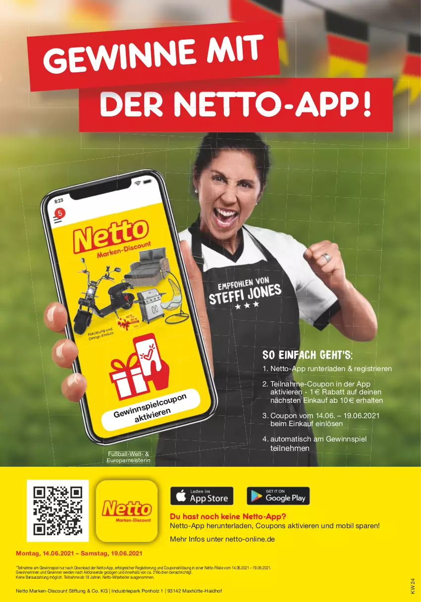 Aktueller Prospekt Netto Marken-Discount - Filial Angebote - von 14.06 bis 19.06.2021 - strona 45