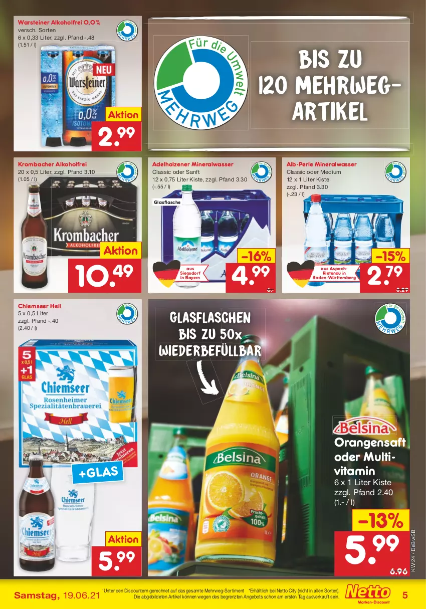 Aktueller Prospekt Netto Marken-Discount - Filial Angebote - von 14.06 bis 19.06.2021 - strona 5