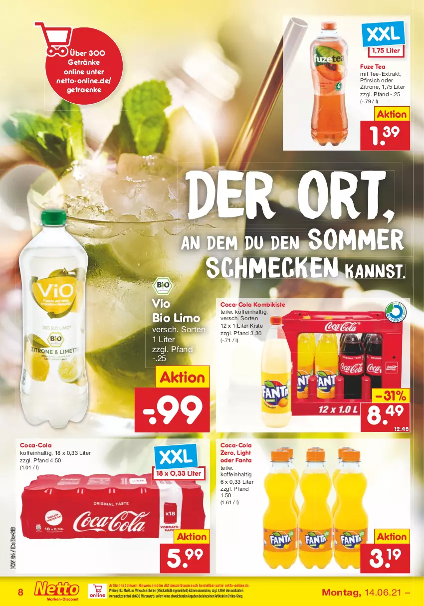 Aktueller Prospekt Netto Marken-Discount - Filial Angebote - von 14.06 bis 19.06.2021 - strona 8