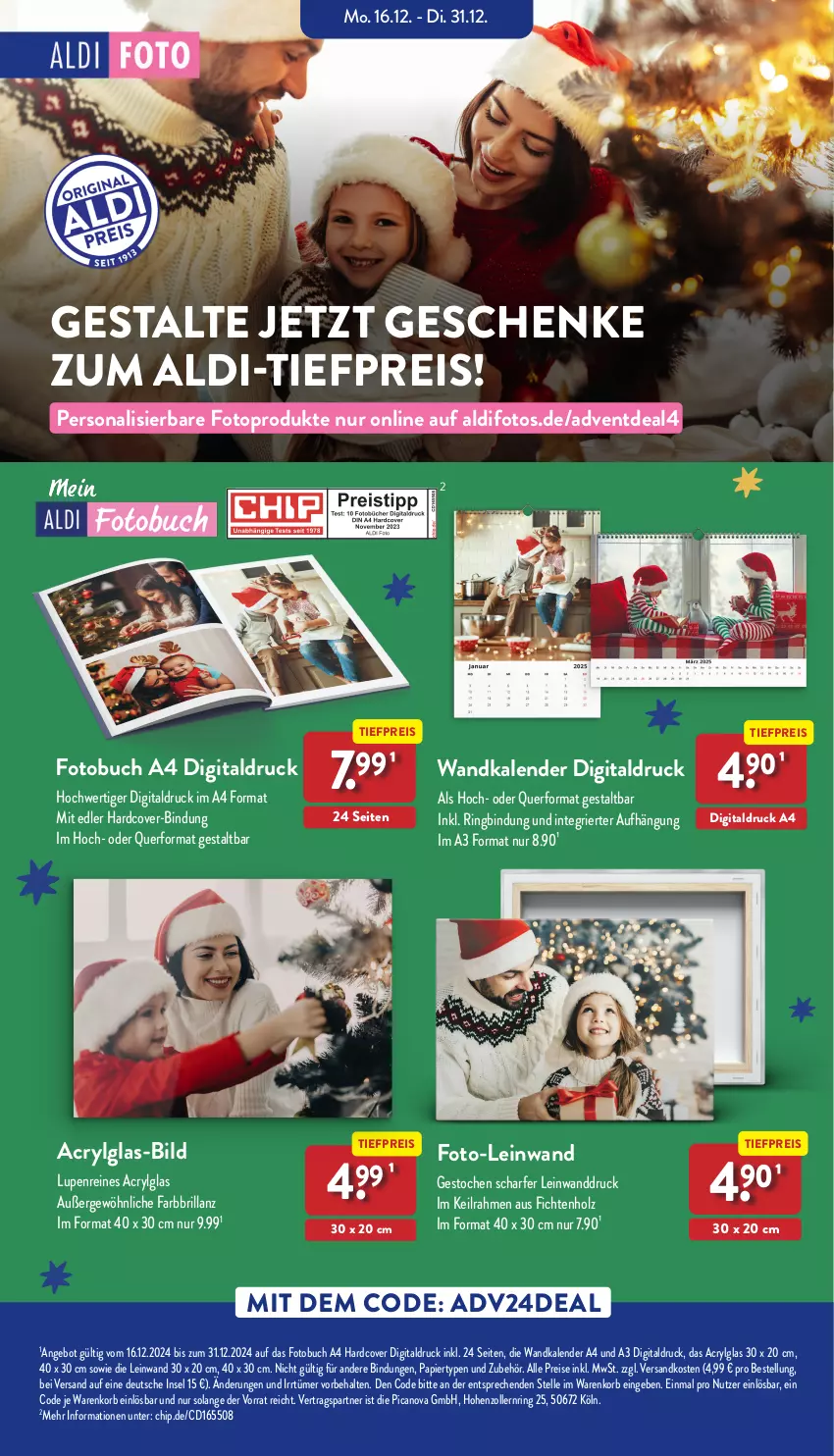 Aktueller Prospekt Aldi Nord - Von Montag - von 23.12 bis 28.12.2024 - strona 31 - produkty: aldi, angebot, buch, eis, elle, Fotobuch, Holz, korb, LG, ndk, papier, Persona, reis, ring, Ti, tiefpreis, Wandkalender