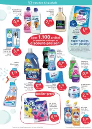 Gazetka promocyjna Budni - Prospekte - Gazetka - ważna od 19.02 do 19.02.2022 - strona 6 - produkty: airwick, aktiv gel, discount, Dr. Beckmann, eis, elle, ente, Fangtücher, Glasreiniger, kraft, Kuschelweich, lenor, olive, palmolive, pril, reiniger, reis, sidolin, spülmittel, teller, Ti, Trockner, tücher, wasser, wc frisch, weichspüler, WICK