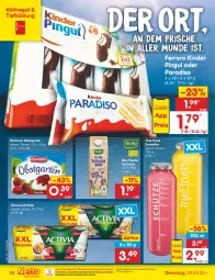 Gazetka promocyjna Netto Marken-Discount - Filial-Angebote - Gazetka - ważna od 03.06 do 03.06.2023 - strona 16 - produkty: activia, bestpreis, bio, danone, danone activia, ehrmann, eis, ferrero, Garten, Kinder, kinder pingui, kühlregal, milch, ndk, obst, obstgarten, pingui, regal, reis, smoothie, Ti, true fruits, vollmilch