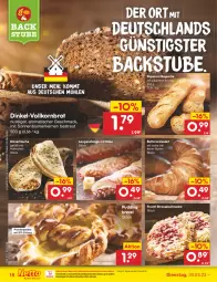 Gazetka promocyjna Netto Marken-Discount - Filial-Angebote - Gazetka - ważna od 03.06 do 03.06.2023 - strona 18 - produkty: angebot, backofen, baguette, bestpreis, blume, blumen, brezel, brot, butter, Croissant, eis, frucht, Käse, korn, Kornbrot, Laugenstange, mac, mehl, ndk, nuss, Ofen, peperoni, Peroni, Plunder, pudding, reis, sonnenblume, sonnenblumen, Sonnenblumenkerne, sonnenblumenkernen, stube, Tasche, Ti, tisch, vollkornbrot