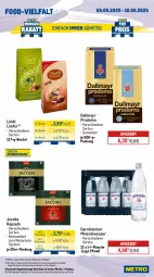 Gazetka promocyjna Metro - Wochen-Angebote - Gazetka - ważna od 10.05 do 10.05.2025 - strona 12 - produkty: Alwa, angebot, beutel, dallmayr, dallmayr prodomo, eis, espresso, flasche, gerolsteine, gerolsteiner, getränk, getränke, jacobs, lindor, lindt, Metro, metro gastro, mineralwasser, nespresso, Palette, prodomo, reis, steiner, Ti, wasser