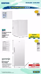 Gazetka promocyjna Metro - Wochen-Angebote - Gazetka - ważna od 10.05 do 10.05.2025 - strona 21 - produkty: angebot, beleuchtung, eis, elle, gefrierschrank, kühlschrank, Metro, reis, Schal, Schrank, teller, Ti, tiefpreis, tisch