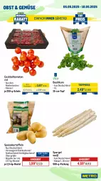 Gazetka promocyjna Metro - Wochen-Angebote - Gazetka - ważna od 10.05 do 10.05.2025 - strona 8 - produkty: angebot, basilikum, beutel, cocktail, eis, kartoffel, kartoffeln, mehl, obst, reis, Schal, Schale, spargel, speisekartoffeln, Ti, tiefpreis, tomate, tomaten, topf