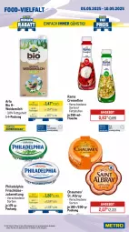 Gazetka promocyjna Metro - Wochen-Angebote - Gazetka - ważna od 10.05 do 10.05.2025 - strona 9 - produkty: albray, angebot, arla, bio, chaumes, creme, eis, flasche, frischkäse, frischkäsezubereitung, Käse, mac, milch, philadelphia, rama, rama cremefine, reis, St. Albray, Ti, weidemilch